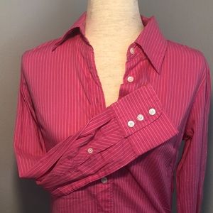 J. Crew Pinstripe Blouse